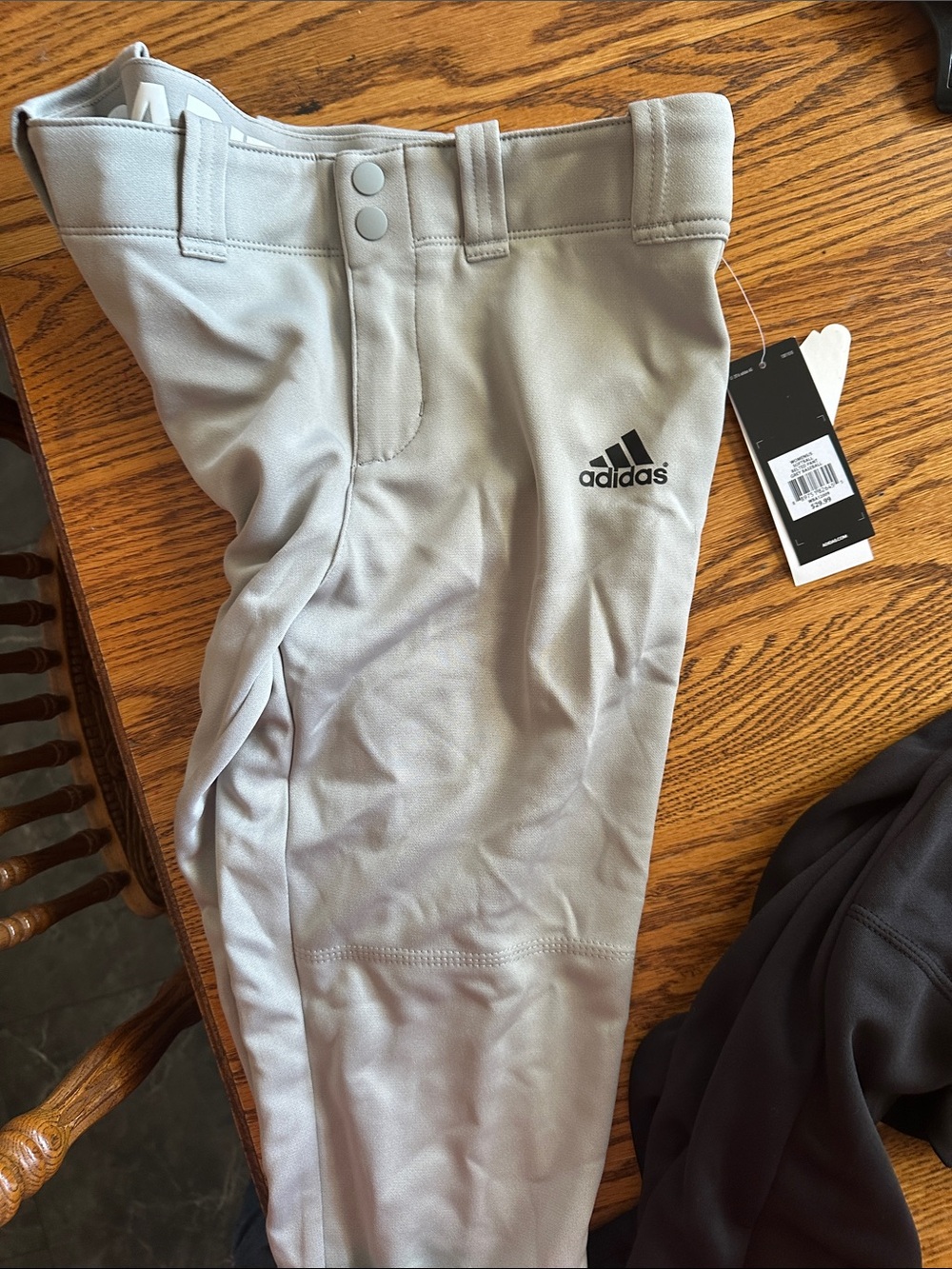 adidas Adult sizes Light Gray Athletic Pants